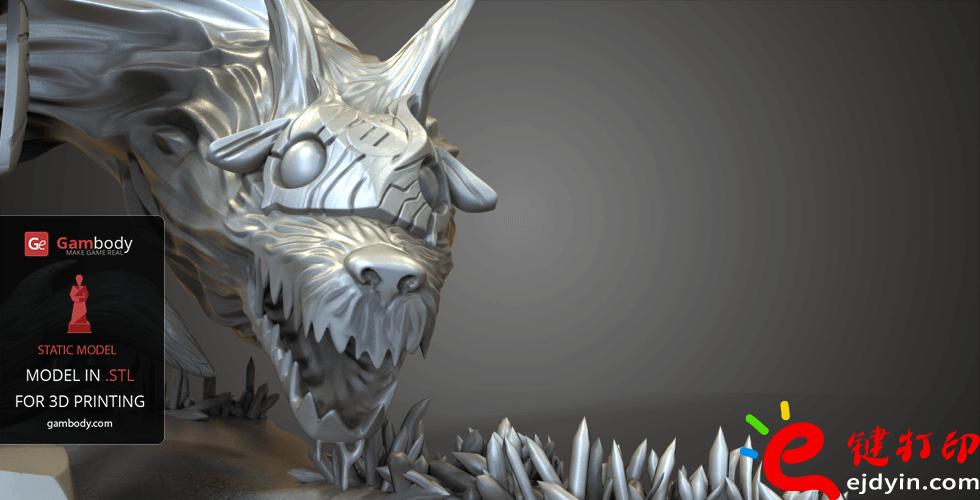 [超精致多圖]3D打印精致游戲動漫人物模型手板作品欣賞(帶下載地址)