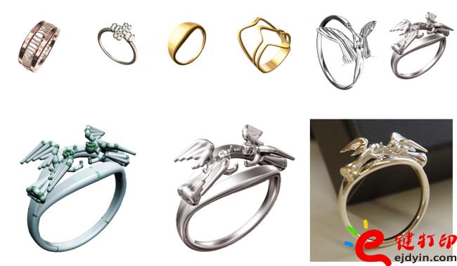 3d打印珠寶案例,3D打印首飾模型,3D打印飾品,3D打印戒指,3D打印手鐲,3D打印項(xiàng)鏈,3D打印金銀珠寶,手板模型定制,3d打印服務(wù),3d打印平臺(tái)